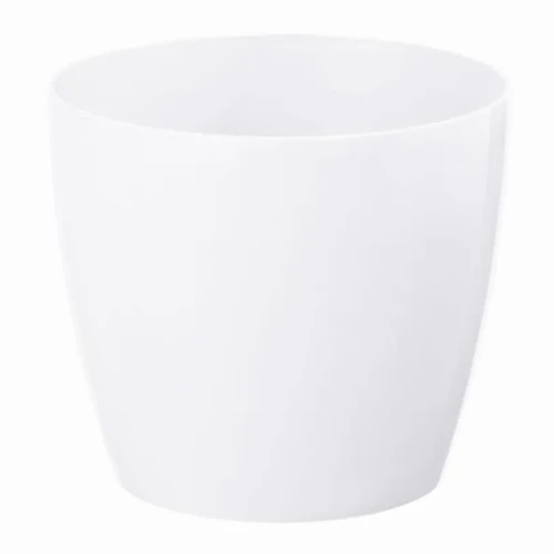 Osłonka-Doniczka Magnolia Ø 250 mm Flat Biała Perła