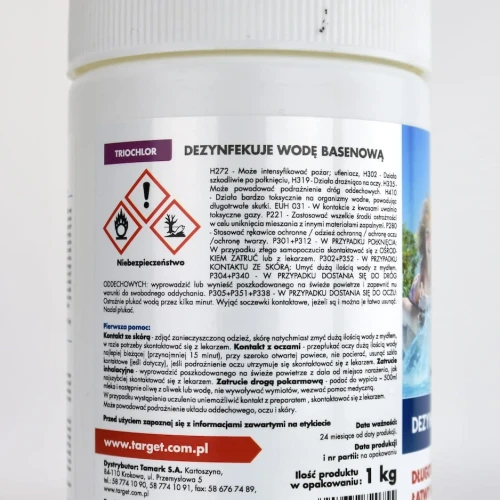 Triochlor 1 kg tabletki dezynfekujące wodę (5x200g) 3