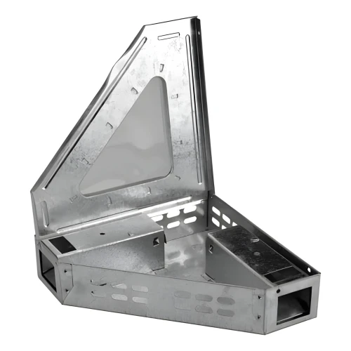 Pułapka na myszy – żywołapka narożna 18,5 x 18,5 x 5 cm