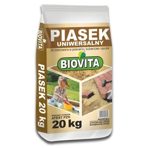 Piasek Do Piaskownicy i Piaskowania – 20 kg Biovita
