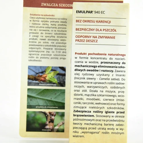 Emulpar 940 EC 100 ml – preparat na mszyce, przędziorki i wciornastki na roślinach ozdobnych i warzywach – Target foto 3
