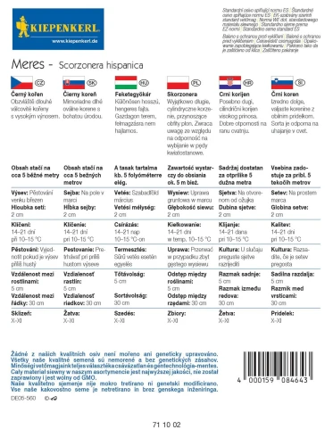 Skorzonera 'Meres' – Nasiona – Kiepenkerl tył