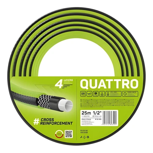Wąż ogrodowy 4-warstwowy – Quattro 1-2 cala 25 m – Cellfast