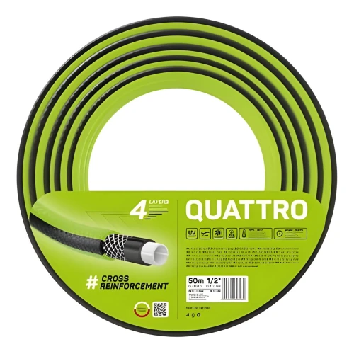 Wąż ogrodowy 4-warstwowy – Quattro 1-2 cala 50 m – Cellfast
