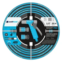 Wąż ogrodowy 1-2 cala 20 m + zraszacze + złączki - Smart+Hydron Cellfast