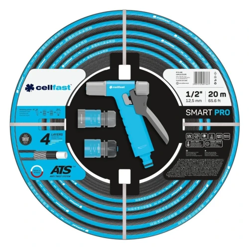 Wąż ogrodowy 1-2 cala 20 m + zraszacze + złączki - Smart+Hydron Cellfast