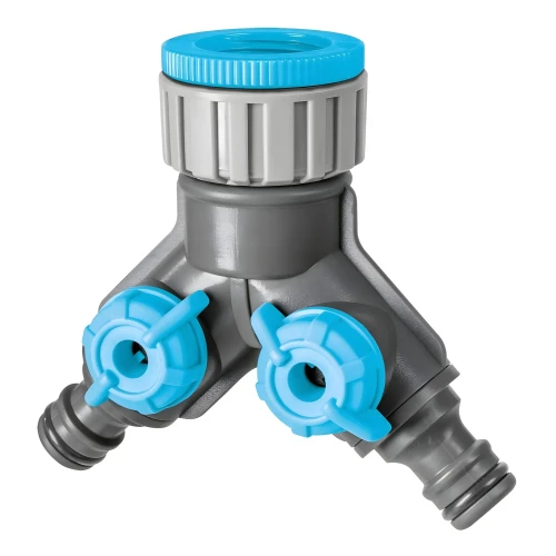 Rozdzielacz wody do węża ogrodowego - podwójny Ideal – Cellfast