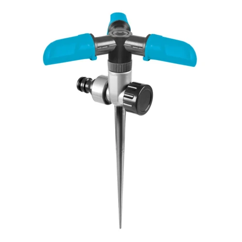 Zraszacz ogrodowy obrotowy 3-ramienny na szpilce Basic – Cellfast kopia