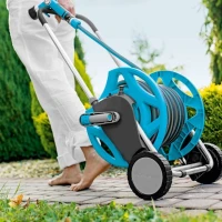 Wąż ogrodowy 1-2 cala 25 m + wózek + zraszacze + złączki - Discover+Multiflex Cellfast foto 2