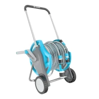 Wąż ogrodowy 1-2 cala 25 m + wózek + zraszacze + złączki - Discover+Multiflex Cellfast