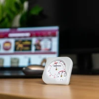 Termometr wewnętrzny z higrometrem – biały foto 4