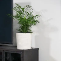 Osłonka-Doniczka 190 mm Malwa Dłuto – biała – Lamela - aranżacja 1