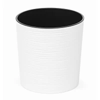 Osłonka-Doniczka 250 mm Malwa Dłuto – biała – Lamela