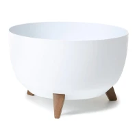 Osłonka doniczka misa 290 mm Roma – biała – Lamela