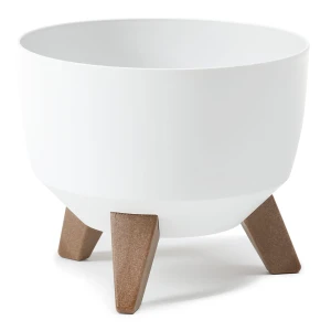 Osłonka doniczka misa Ø240 mm Roma – biała – Lamela