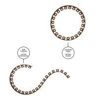 Zestaw z obrzeżem trawnikowym EASY BORDER brązowy – 4 cm x 10 m Bradas 3