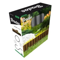 Obrzeże palisada PALGARDEN grafitowe – 2,5 m Bradas opakowanie