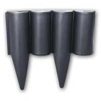 Obrzeże palisada PALGARDEN grafitowe – 2,5 m Bradas