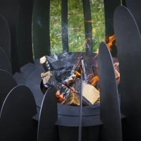 Palenisko ogrodowe stalowe – Tulip – 85 x 85 x 100 cm Unico foto 3