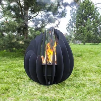 Palenisko ogrodowe stalowe – Tulip – 85 x 85 x 100 cm Unico foto 2