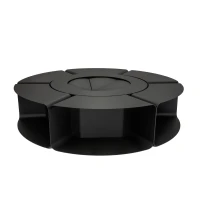 Palenisko ogrodowe stalowe – Loop – 200 x 200 x 45 cm Unico 2