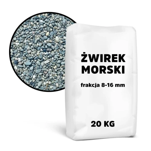 Żwir morski 8-16 mm – 20 kg