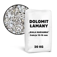 Dolomit łamany „Biała Marianna” 10-16 mm – 20 kg