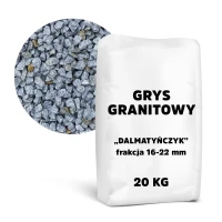 Grys granitowy „Dalmatyńczyk” 16-22 mm – 20 kg