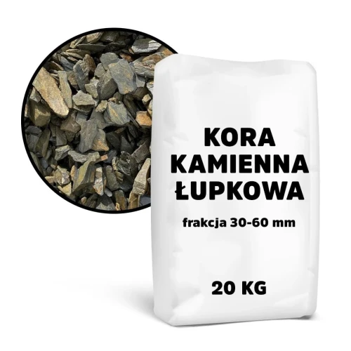 Kora kamienna łupkowa 30-60 mm – 20 kg