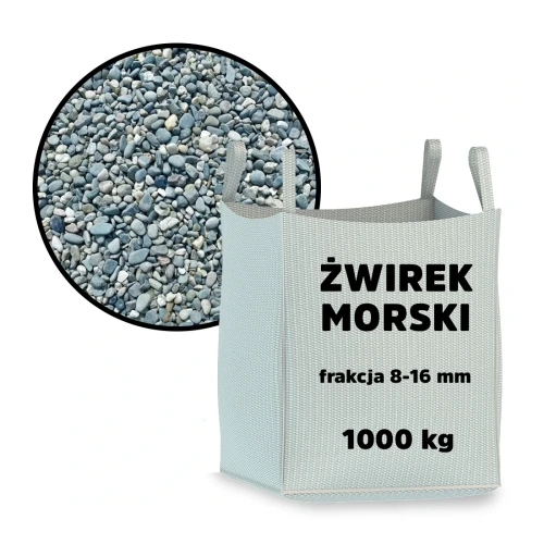 Żwir morski 8-16 mm – big bag – 1 tona