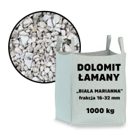 Dolomit łamany „Biała Marianna” 16-32 mm – big bag – 1 tona