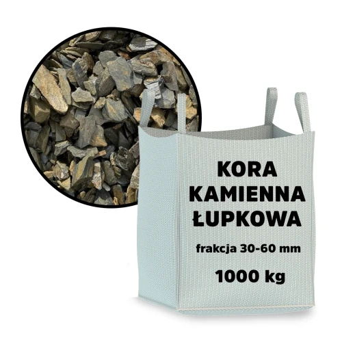Kora kamienna łupkowa 30-60 mm – big bag – 1 tona