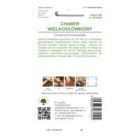 Chaber wielkogłówkowy – żółty – 1 g Legutko tył