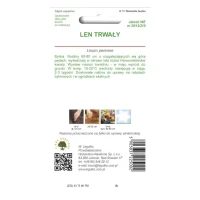 Len trwały – niebieski – 1 g Legutko tył