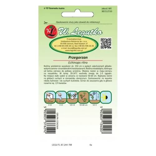 Przegorzan – niebieski – 1 g Legutko tył