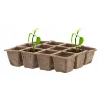 Doniczki torfowe 3x3 cm – palety 12 komórek – 10 szt. 2