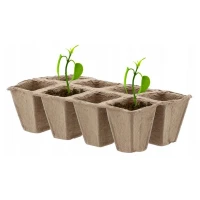 Doniczki torfowe 6x6 cm – palety 8 komórek – 3 szt. 2