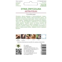 Cukinia Astra Polka Ciemnozielona 3 g Legutko tył