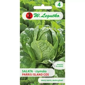 Sałata rzymska Paris Island Cos – duże, wydłużone główki odporne na upał – nasiona Legutko