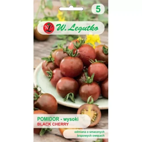 Pomidor Wysoki Black Cherry 0,2 g Legutko nasiona przód