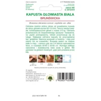 Kapusta Głowiasta Biała Brunświcka 2 g Legutko nasiona tył