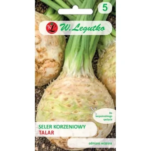 Seler Korzeniowy Talar – biały miąższ bez ciemnienia – nasiona Legutko