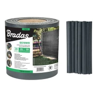 Taśma Ogrodzeniowa – Grafitowa 19 cm x 35 m Bradas