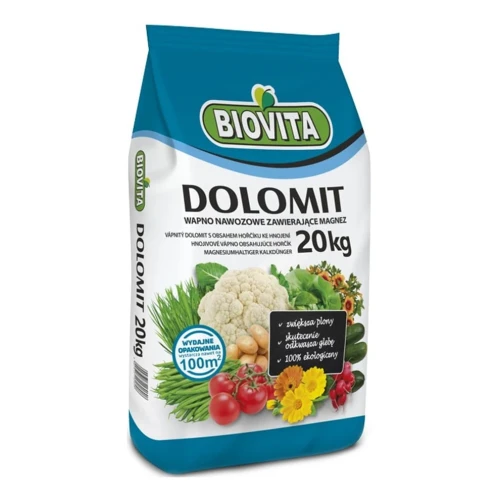Dolomit nawóz wapniowo-magnezowy 20 kg - Biovita