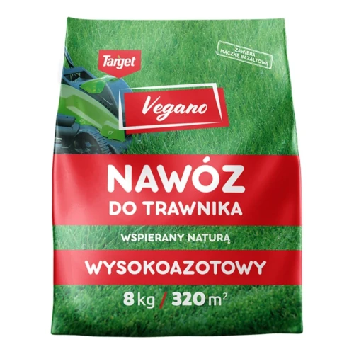 Wysokoazotowy nawóz do trawnika Vegano – wspierany naturą 8 kg