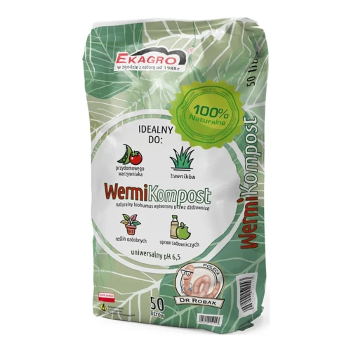 Wermikompost - Paleta 30x50 l Ekagro worek