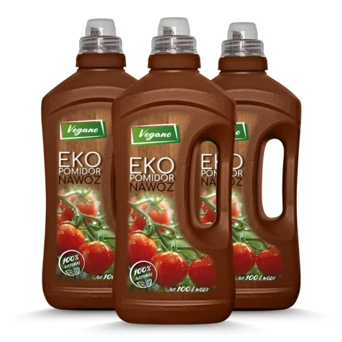 Ekopomidor Vegano - płynny nawóz ekologiczny  3x1 l (trzeci gratis)