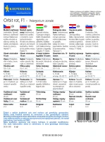 Pelargonia rabatowa Orbit rot F1 - Nasiona - Kiepenkerl tył