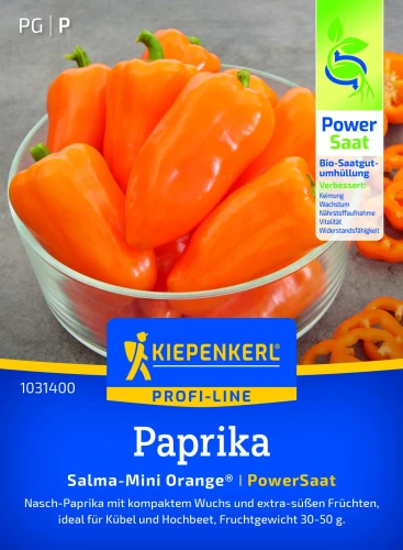 Papryka Salama-Mini Orange F1 - Nasiona Otoczkowane - Kiepenkerl przód