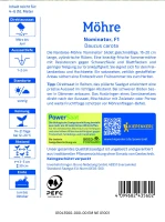 Marchew Nominator F1 - Nasiona Otoczkowane - Kiepenkerl tył